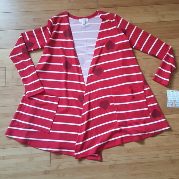 LuLaRoe Sweaters - NWT LuLaRoe Caroline Hearts Valentines Day!!